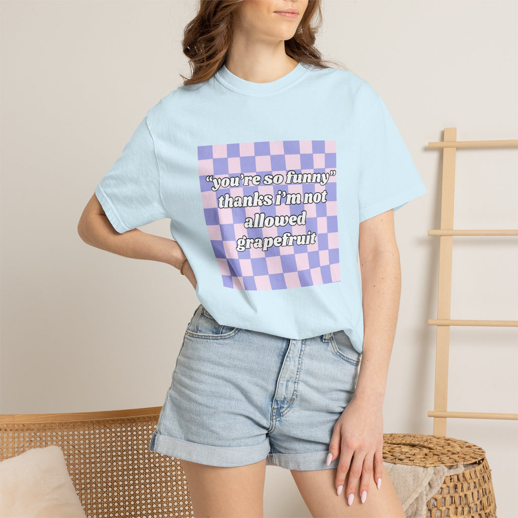 Grapefruit Checkered T-Shirt