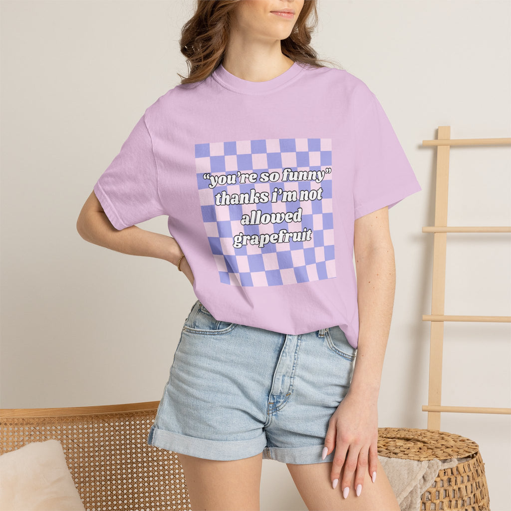Grapefruit Checkered T-Shirt