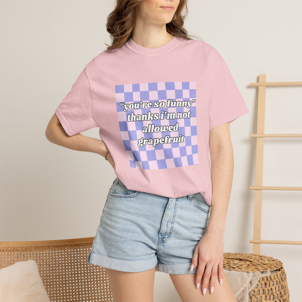 Grapefruit Checkered T-Shirt