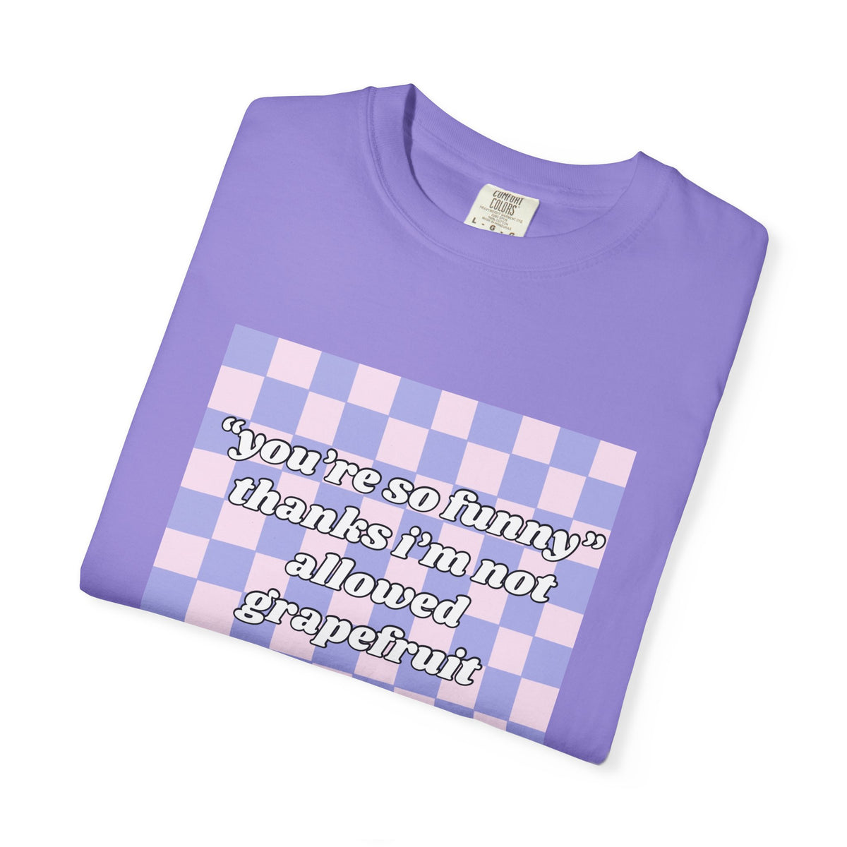 Grapefruit Checkered T-Shirt