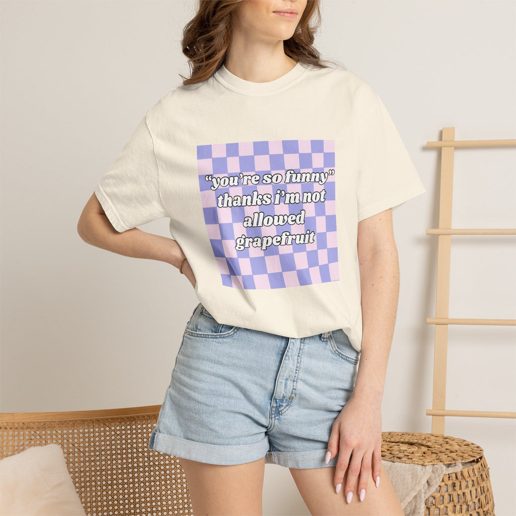 Grapefruit Checkered T-Shirt
