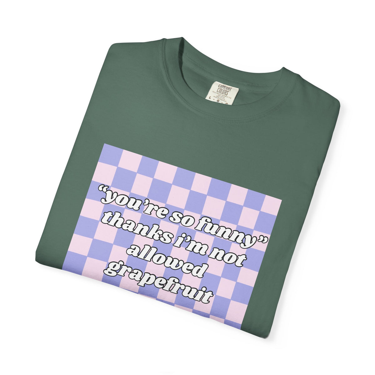 Grapefruit Checkered T-Shirt