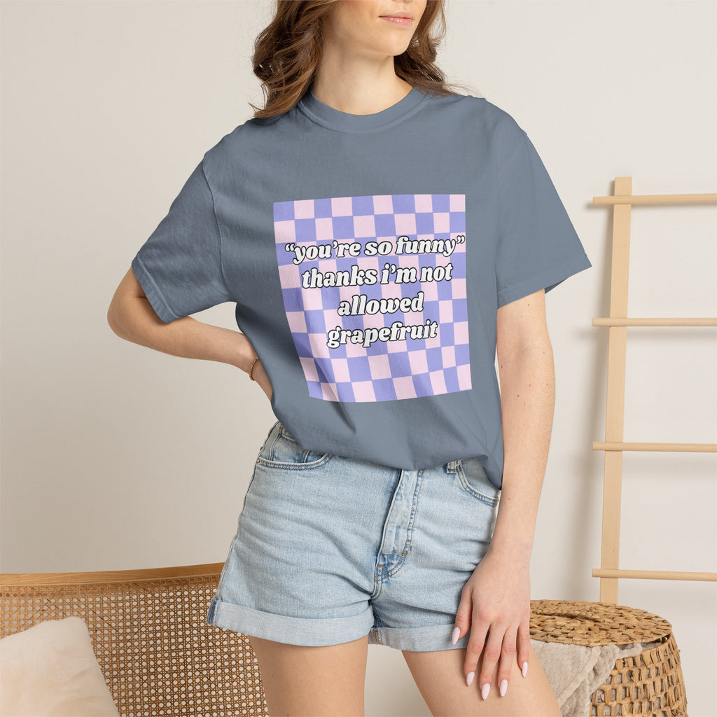 Grapefruit Checkered T-Shirt