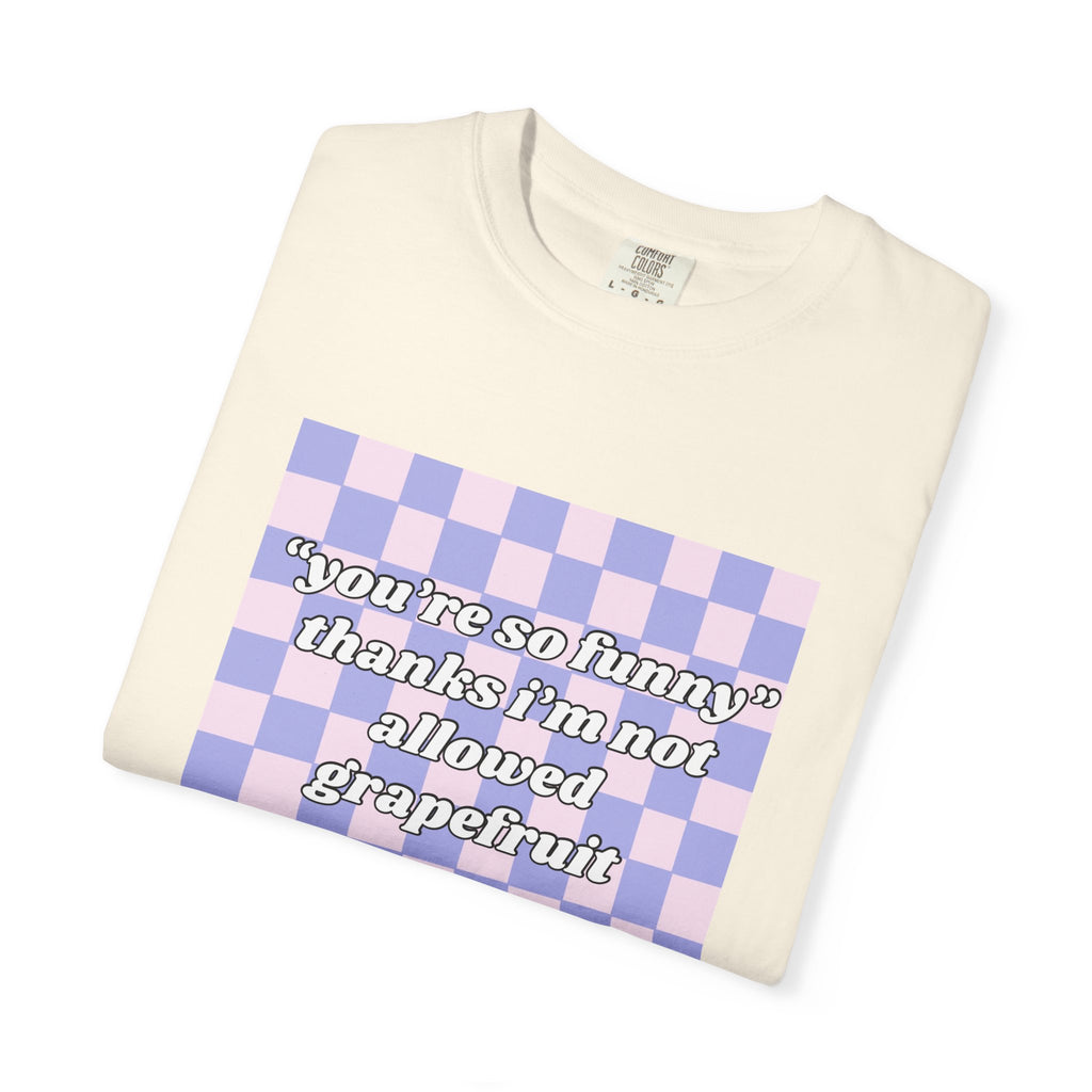 Grapefruit Checkered T-Shirt