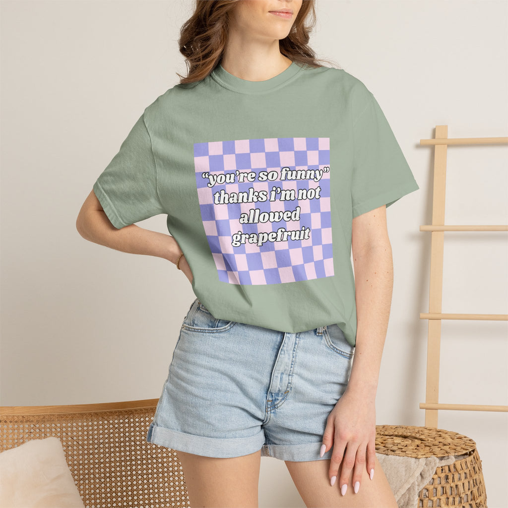 Grapefruit Checkered T-Shirt