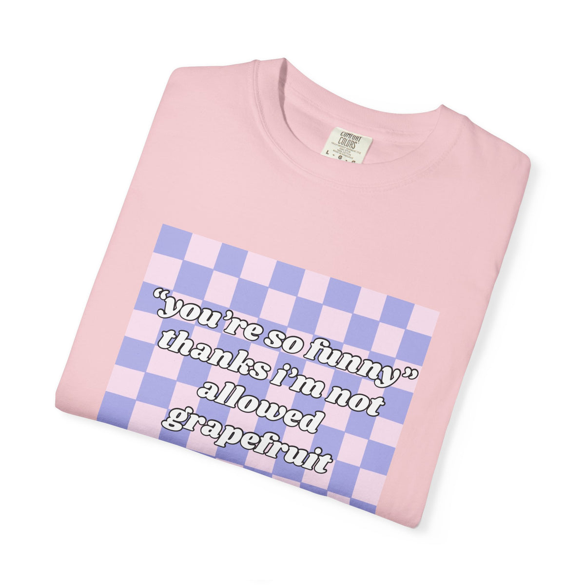 Grapefruit Checkered T-Shirt