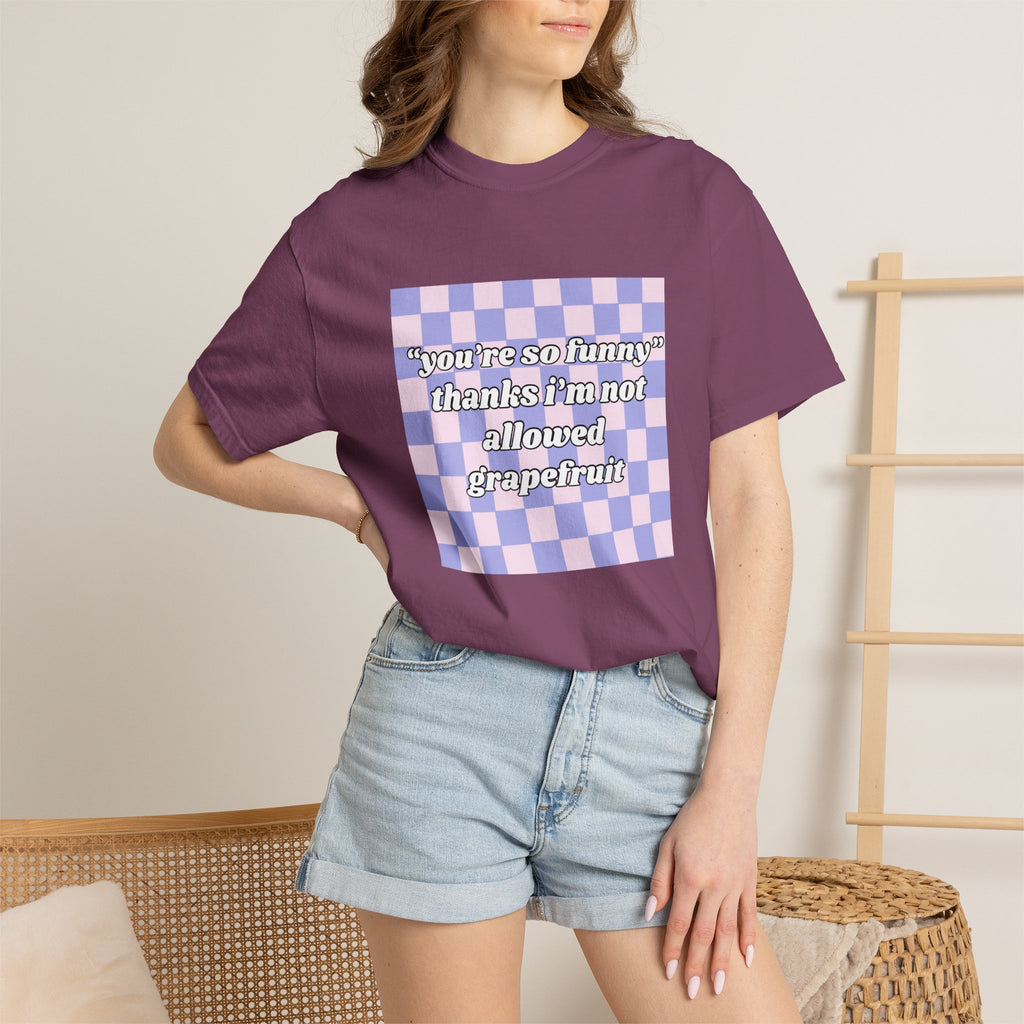 Grapefruit Checkered T-Shirt