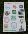 Waterproof sticker sheet I made at 2am