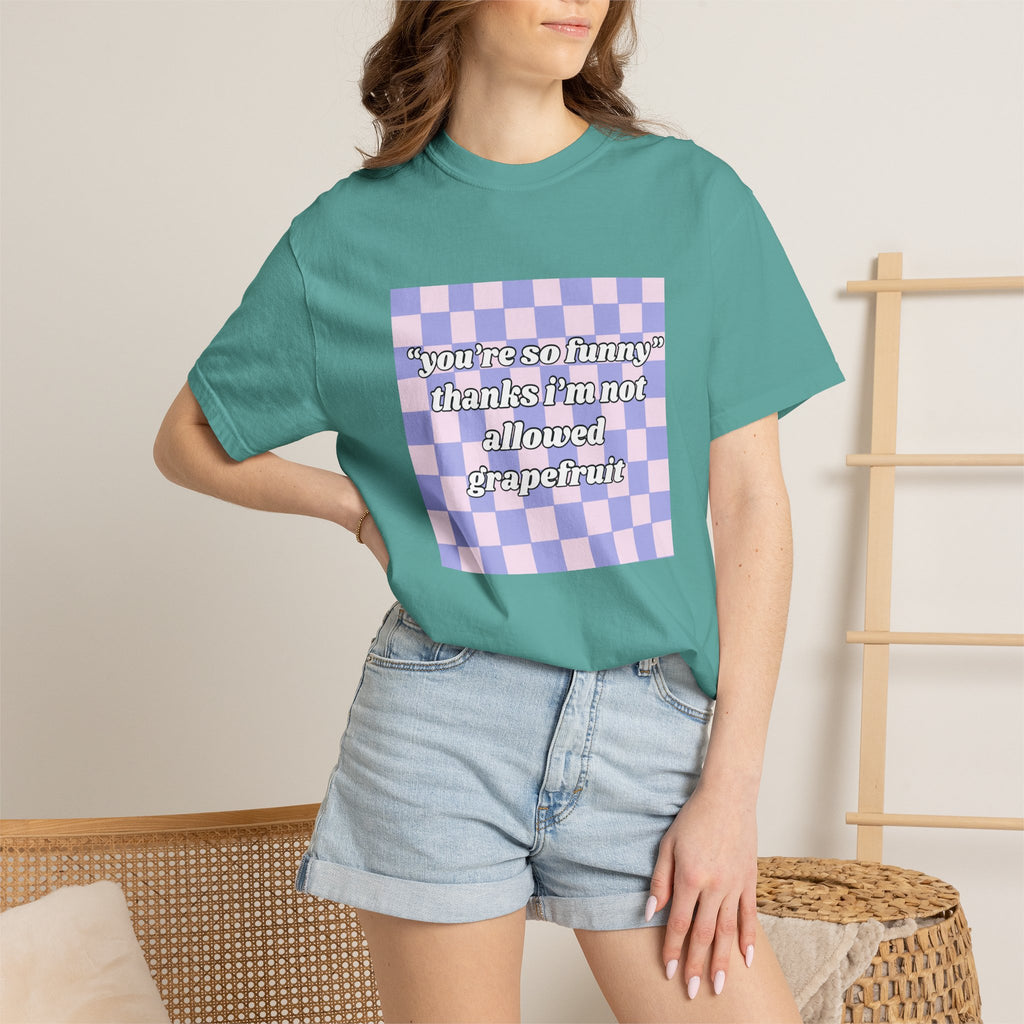 Grapefruit Checkered T-Shirt