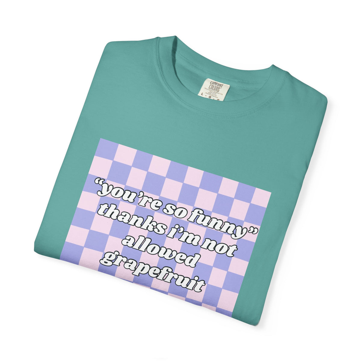 Grapefruit Checkered T-Shirt
