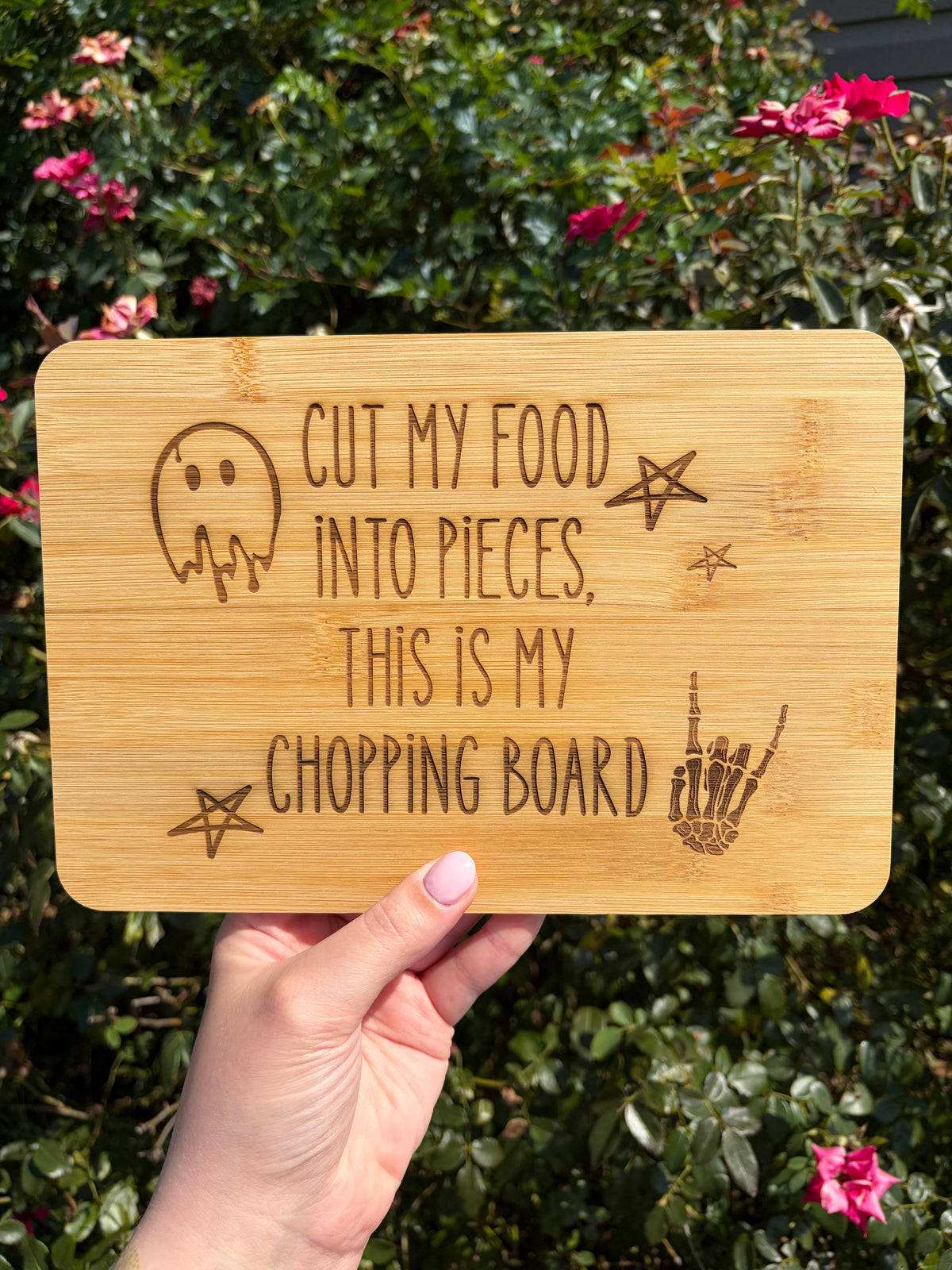 Cut my food into pieces cutting board