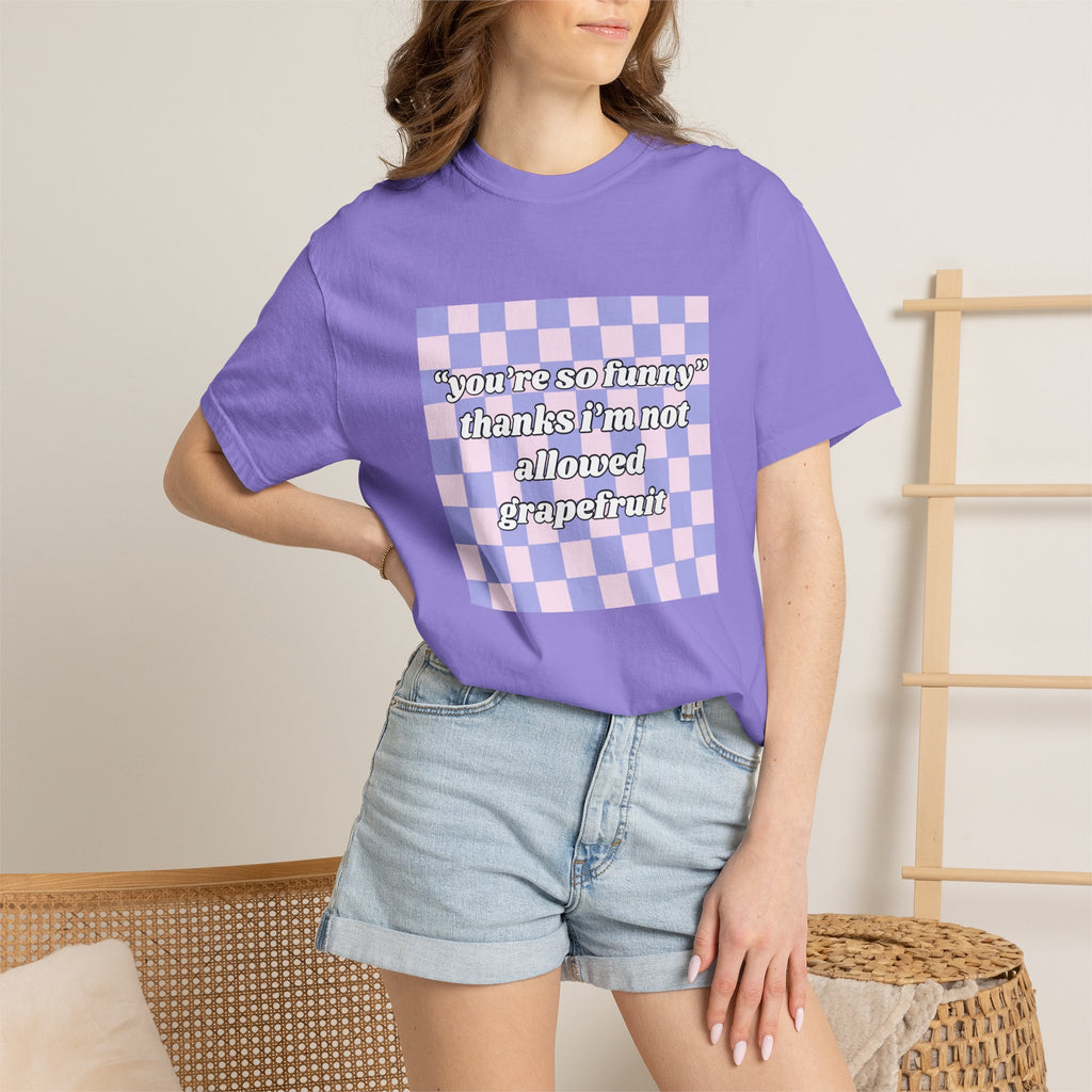 Grapefruit Checkered T-Shirt
