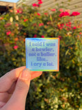 Bawler holographic sticker
