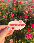 You amaze me waterproof sticker