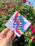 No baby on board magnet