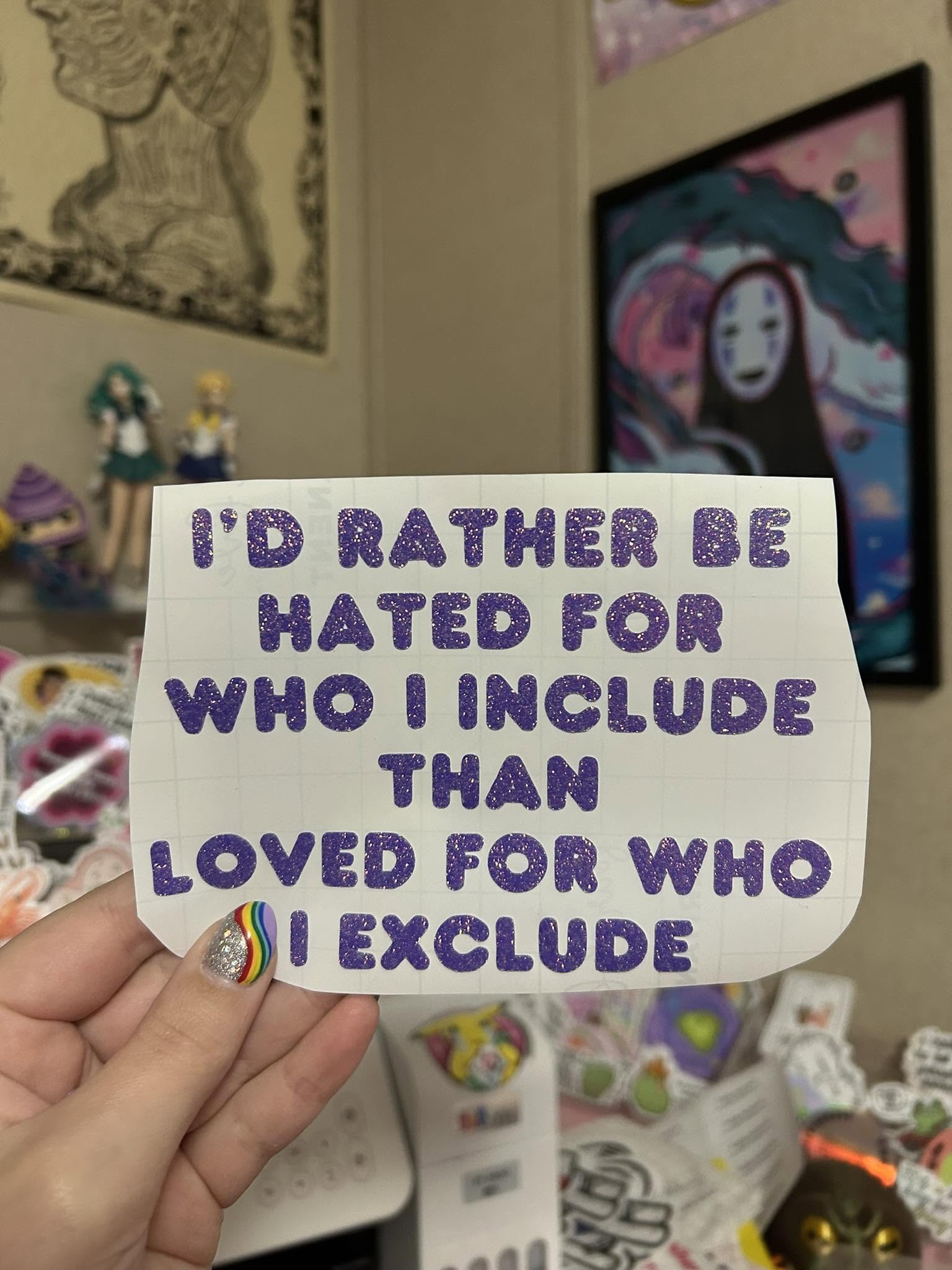 I would rather be... decal