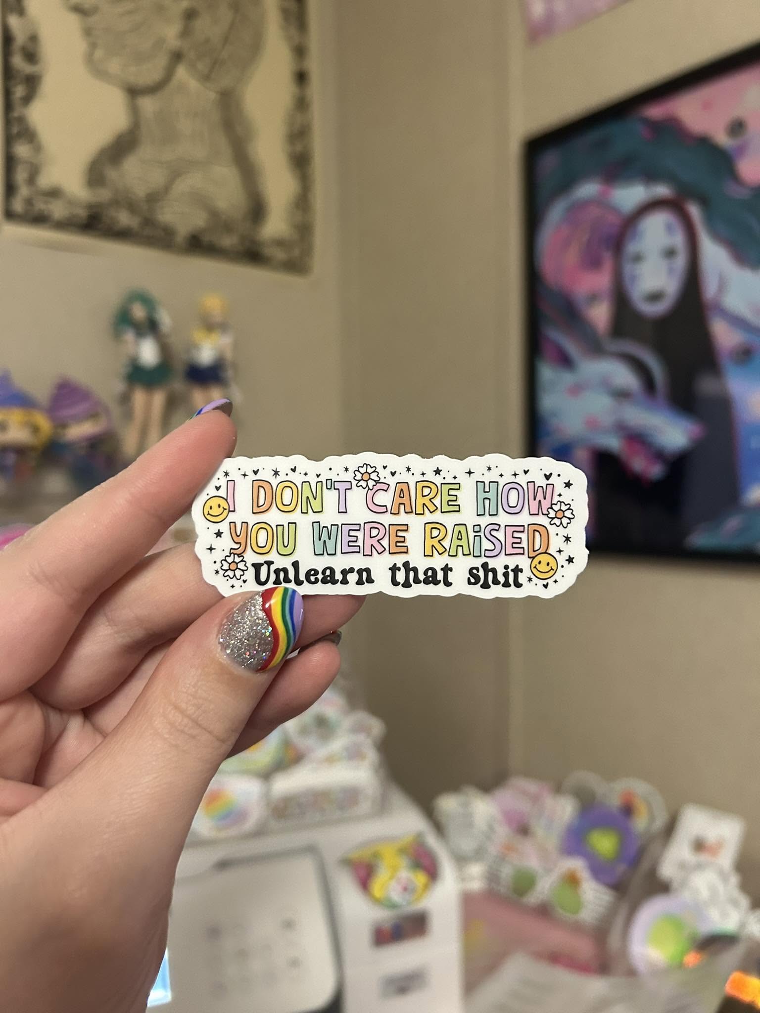 Unlearn sticker waterproof version