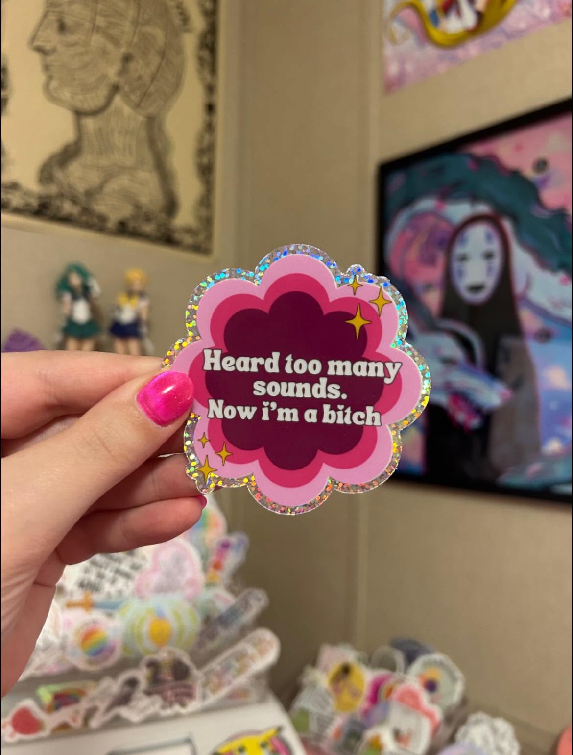 Heard too many sounds waterproof sticker