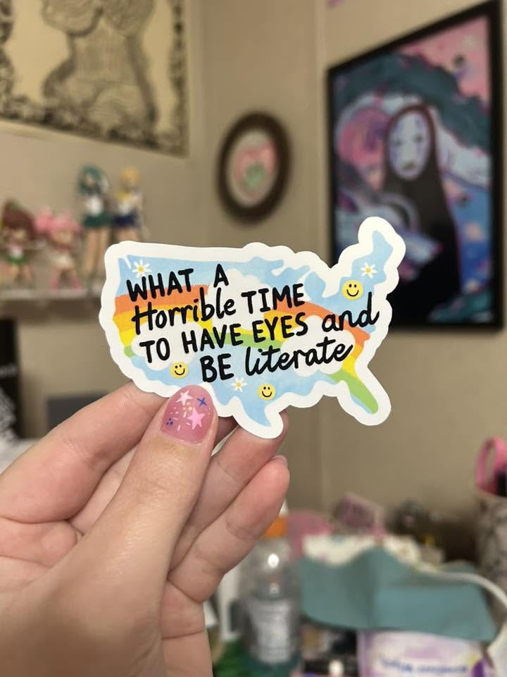 What a horrible day waterproof sticker