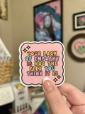 Lack of empathy waterproof sticker