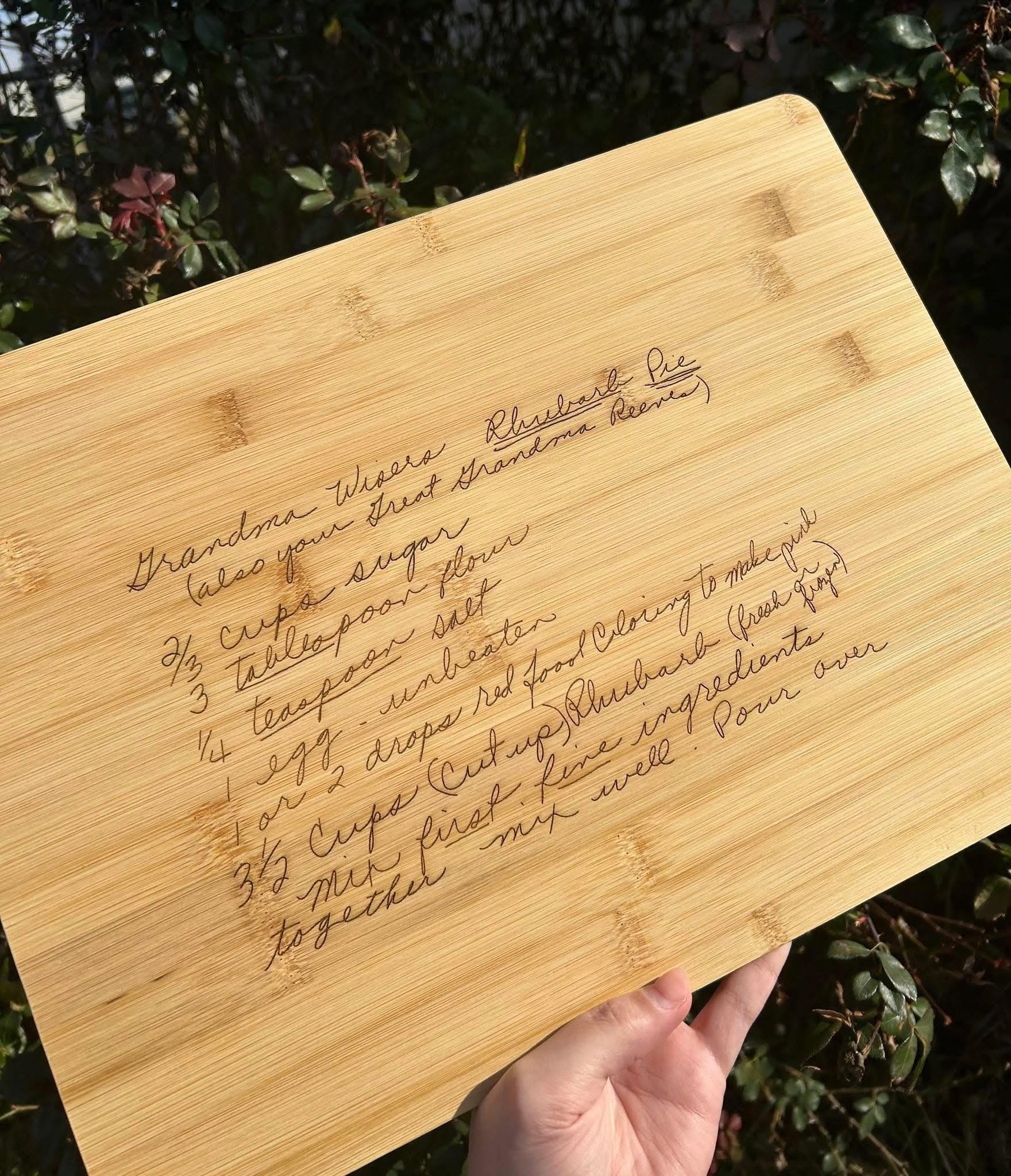 Engraved Cutting Board