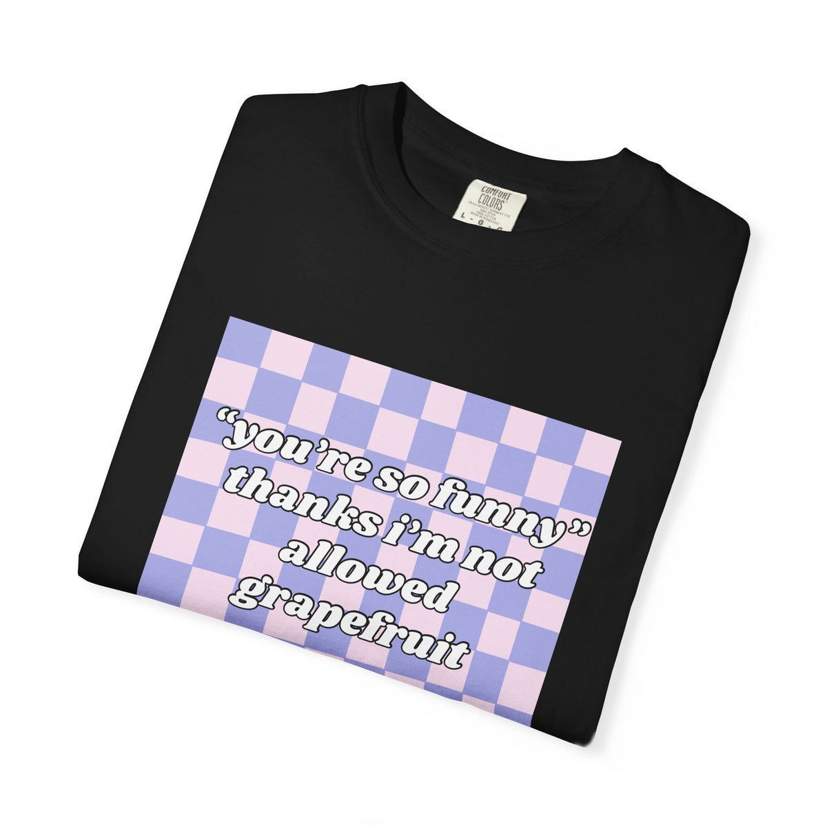 Grapefruit Checkered T-Shirt