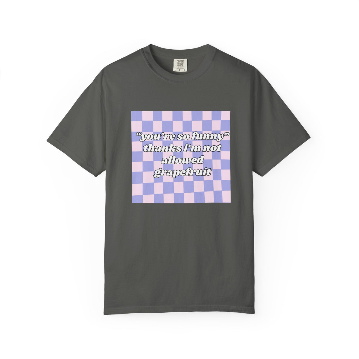 Grapefruit Checkered T-Shirt