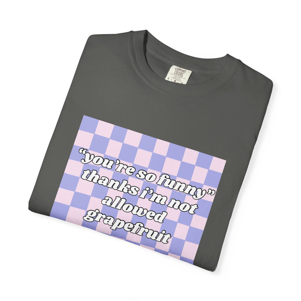 Grapefruit Checkered T-Shirt