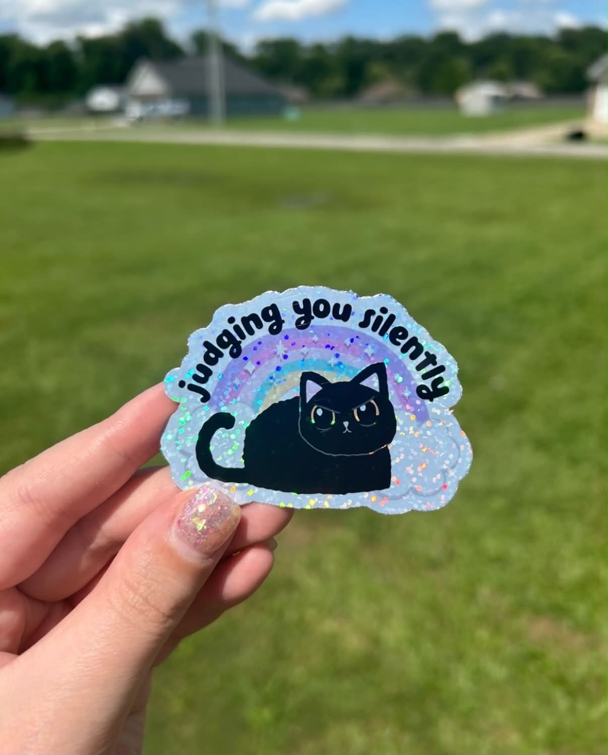 Silently Judging You Sticker