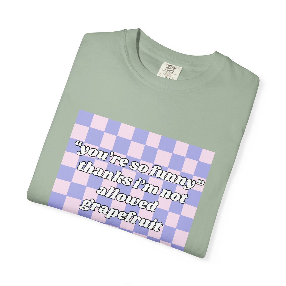 Grapefruit Checkered T-Shirt