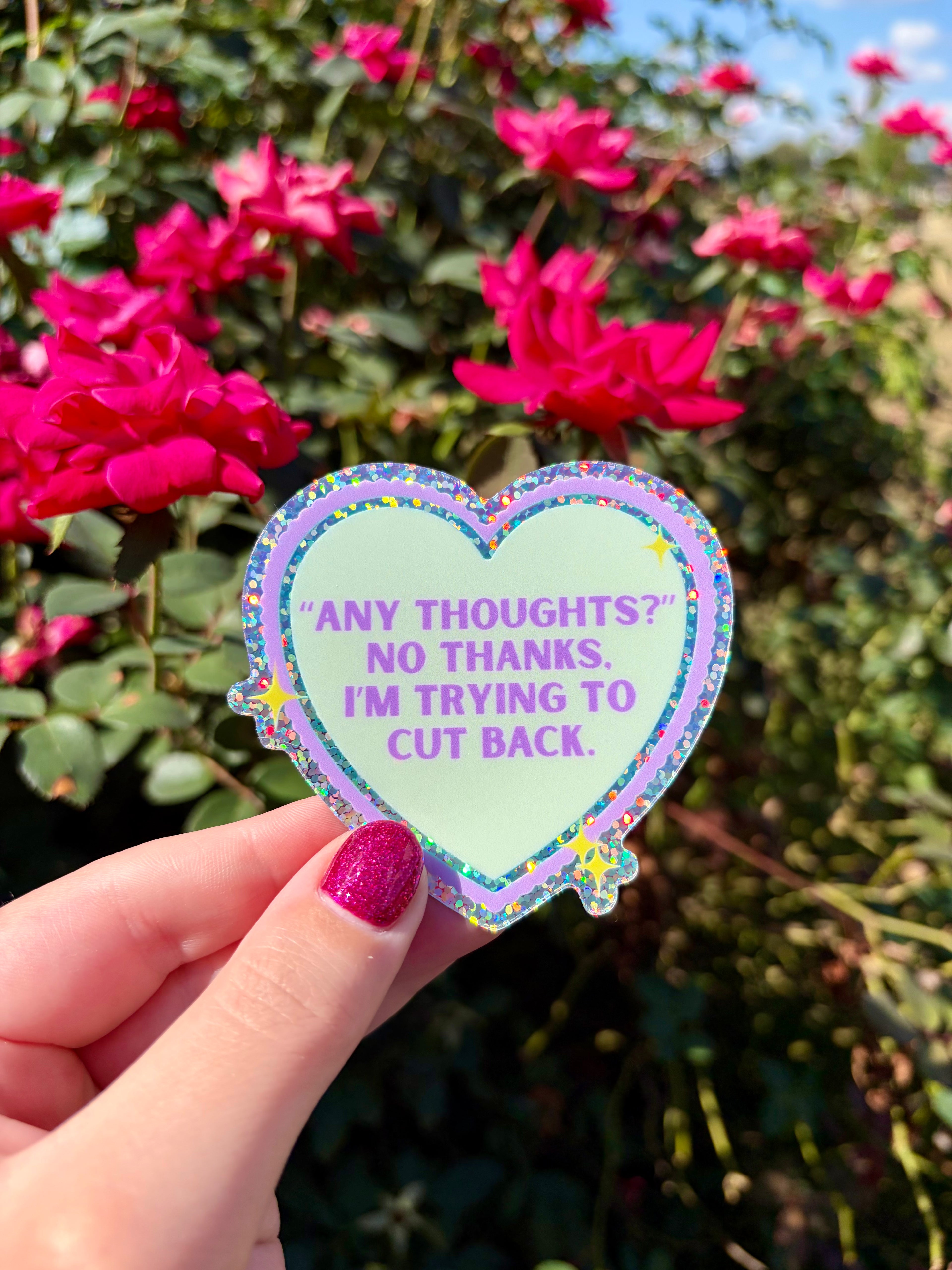 Any thoughts? Glitter sticker