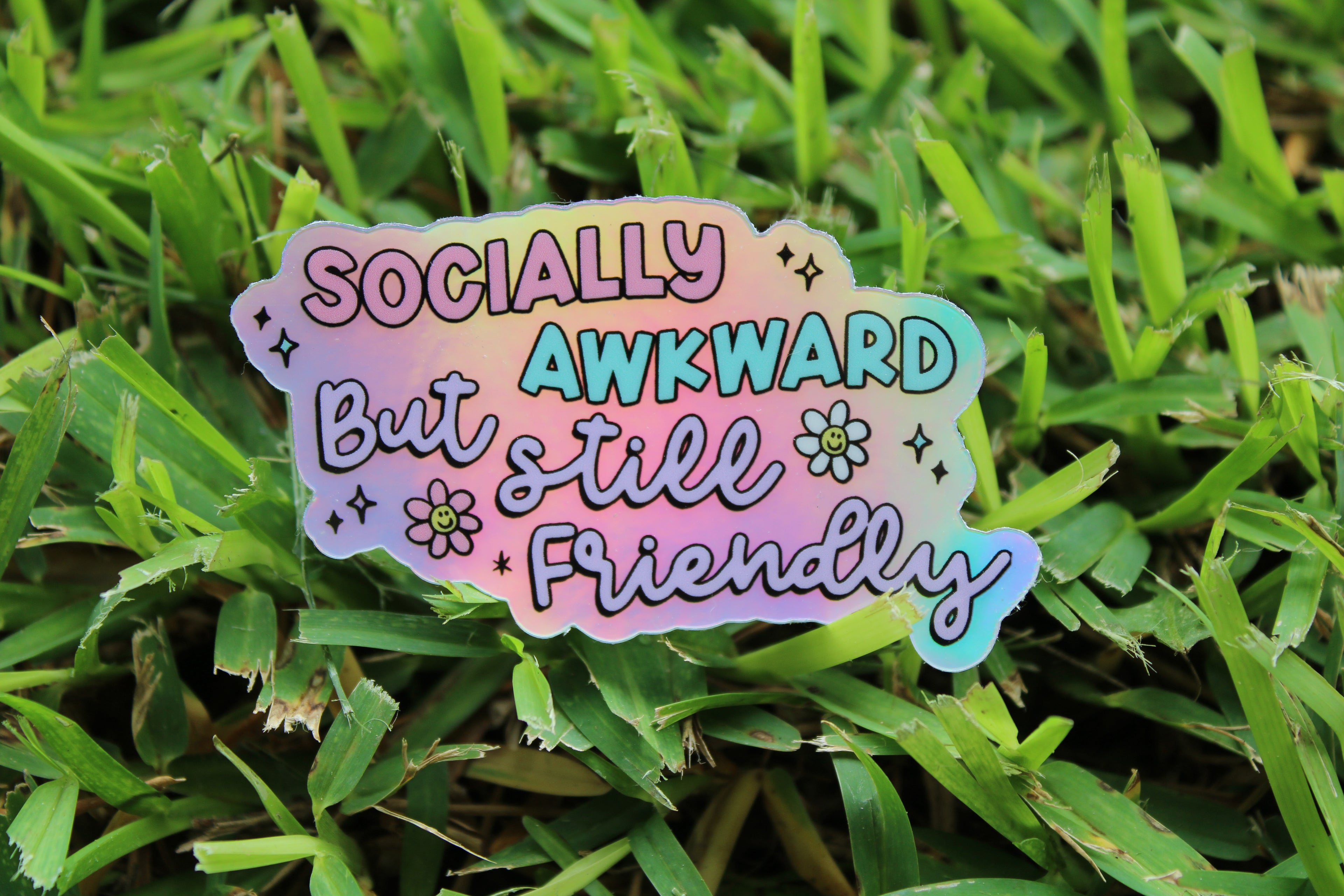 Awkward but Friendly Sticker