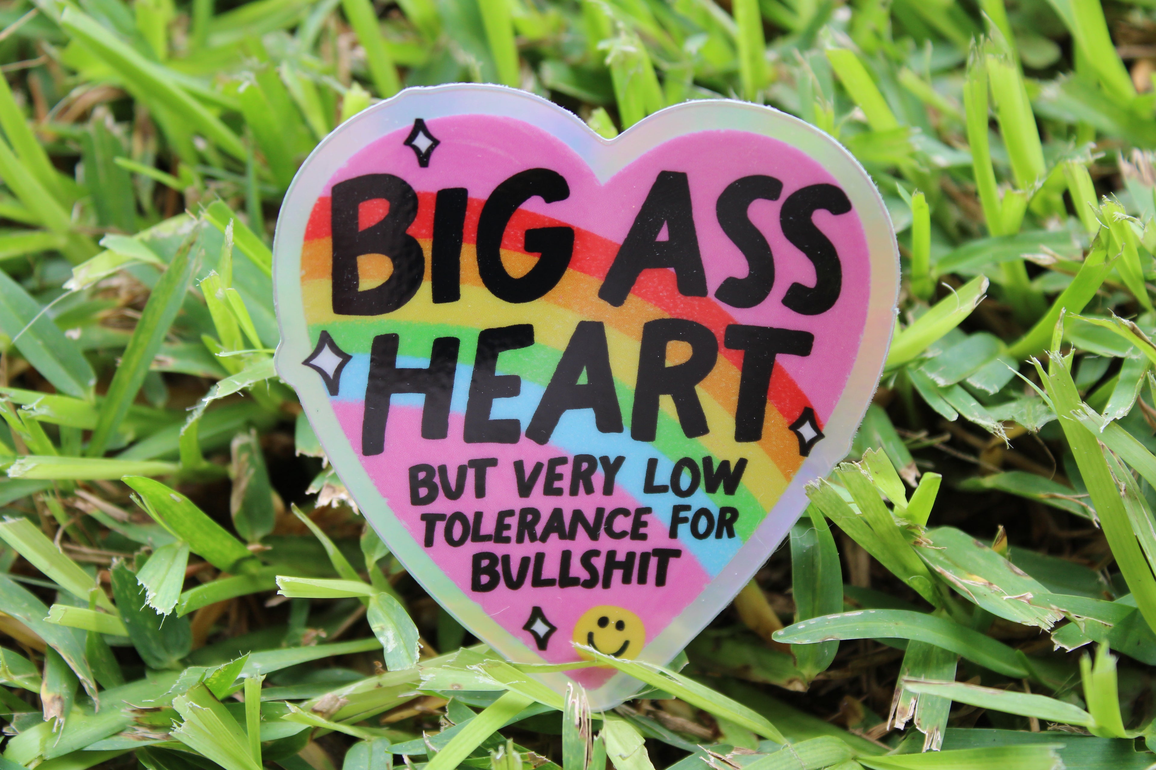 Big ass heart sticker