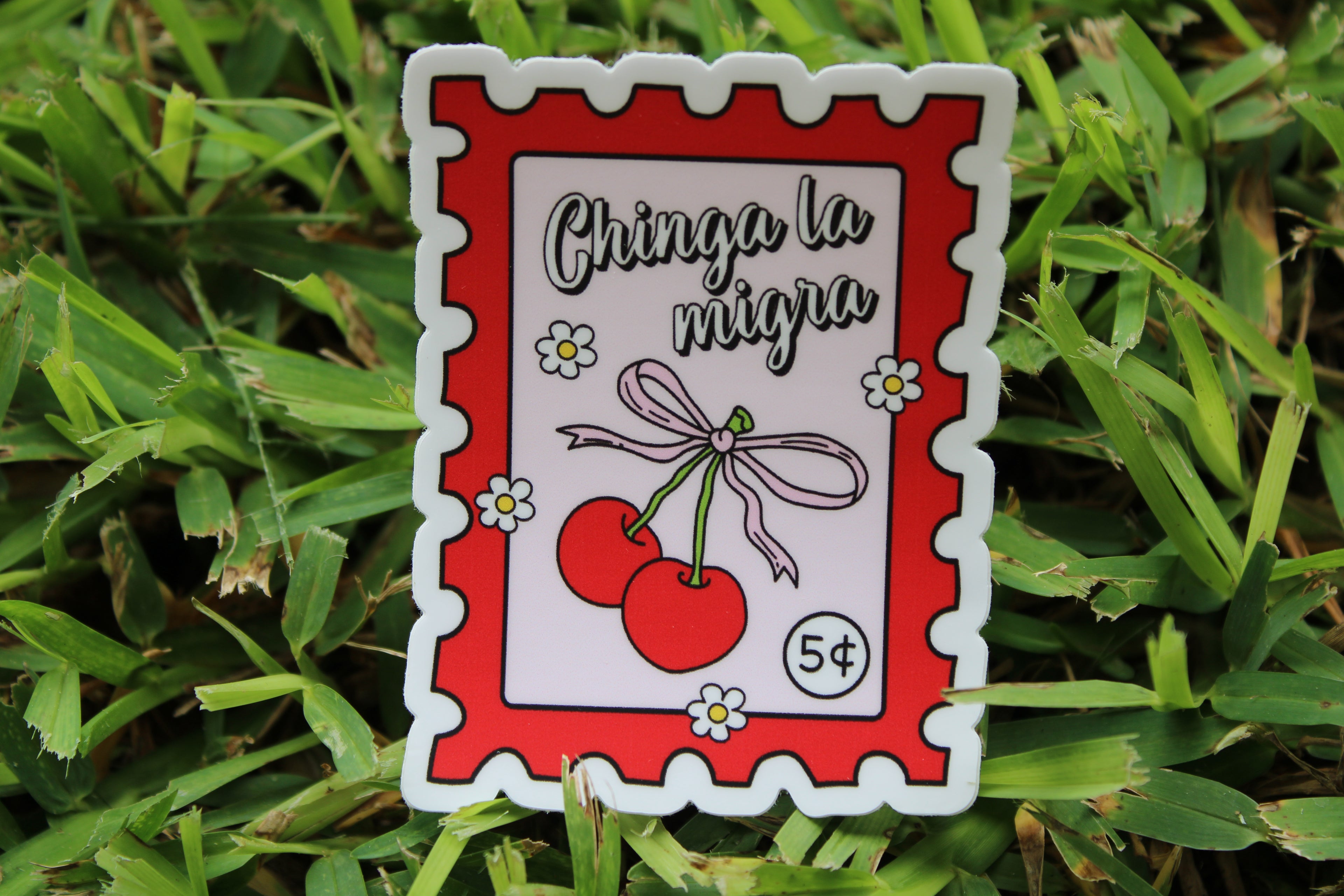 Chinga la migra waterproof sticker