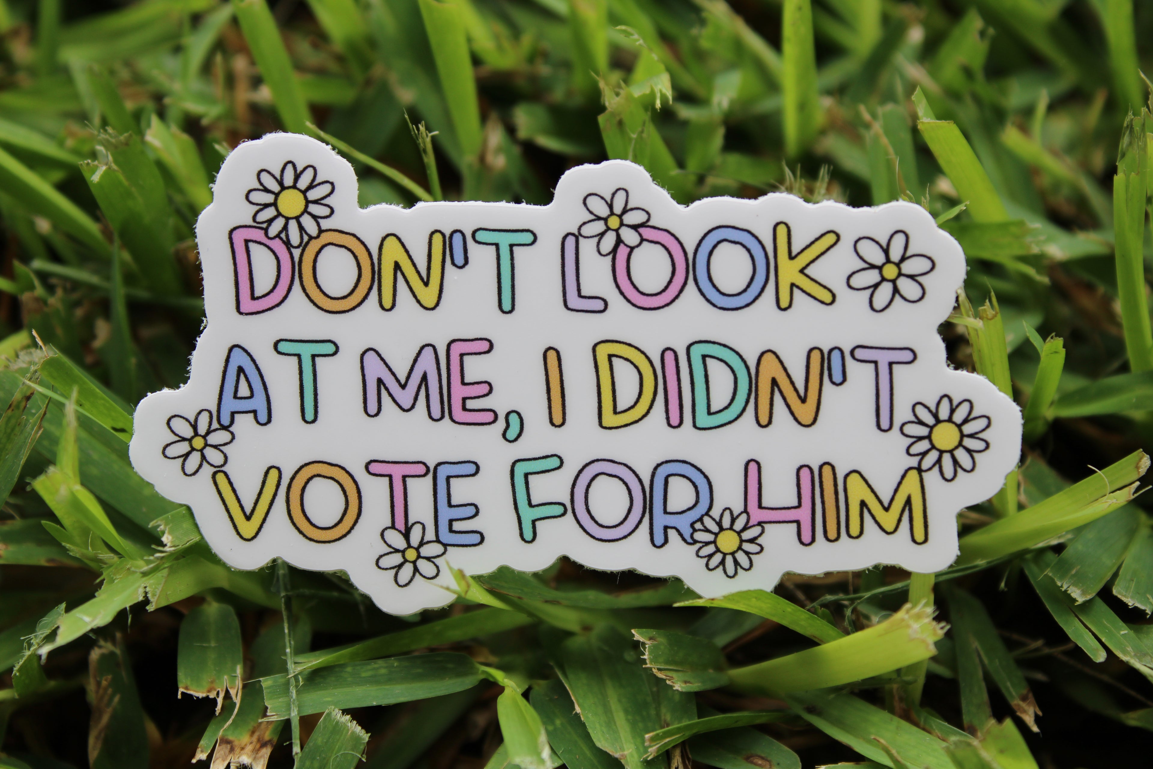 Don't look at me sticker