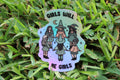 Girls will be girls waterproof sticker
