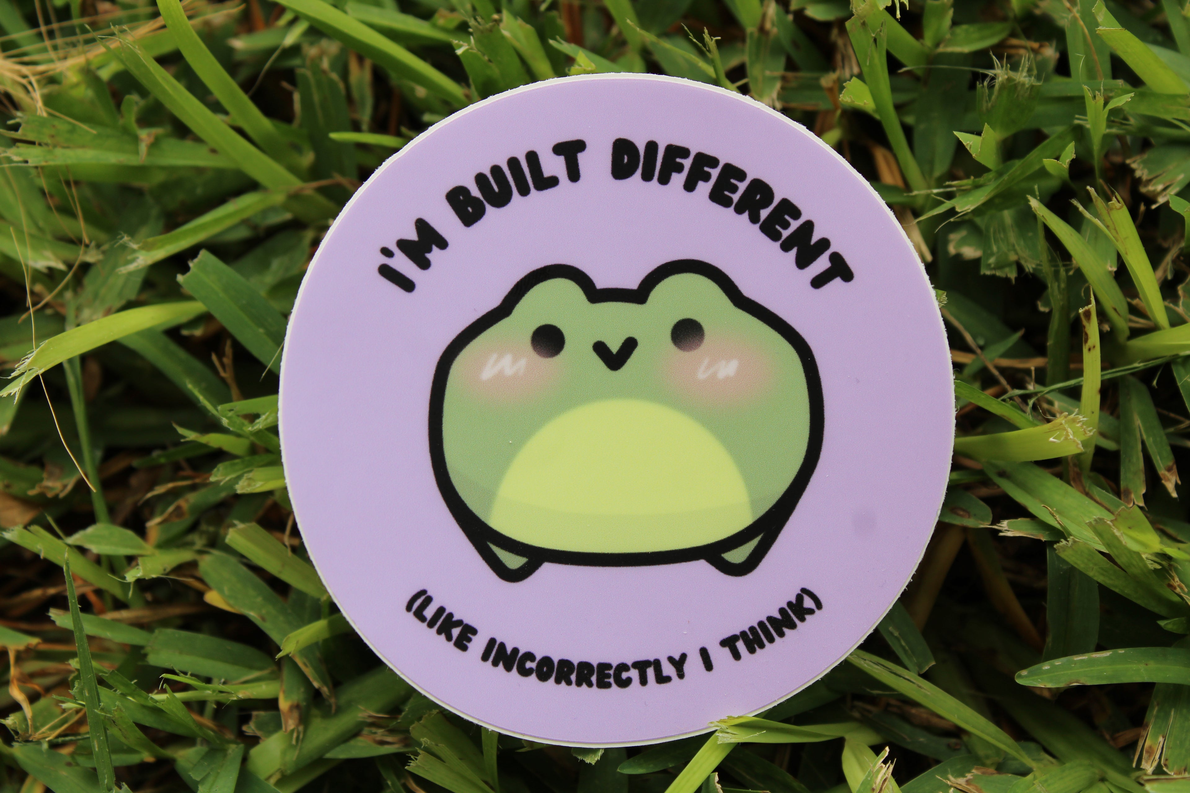 I’m built different waterproof sticker