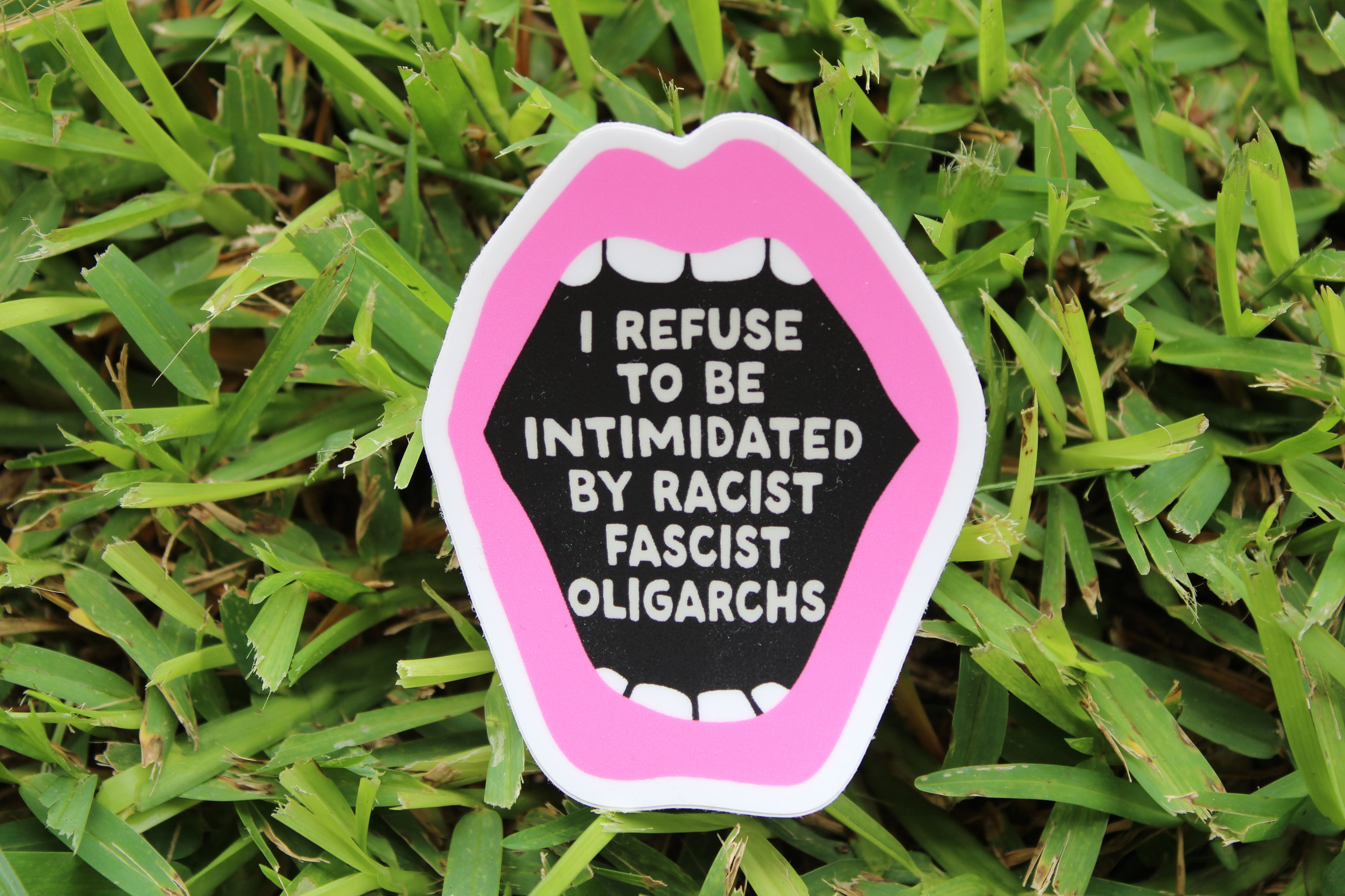 I refuse waterproof sticker